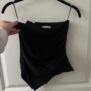Zara Elegant Black Tube Top size small